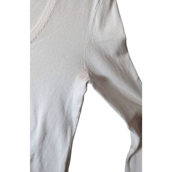 LILLY PULITZER White V Neck Sweater Size Small - Picture 4 of 4